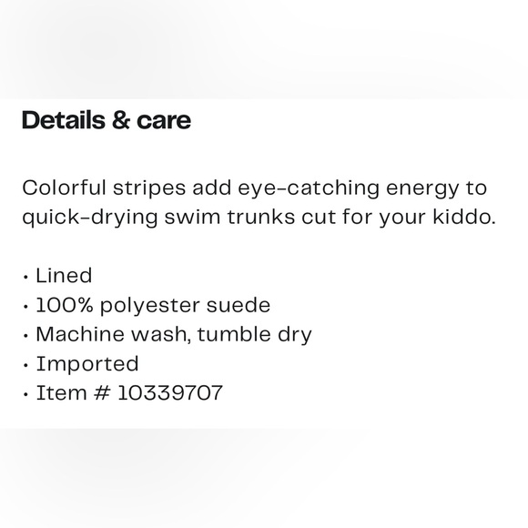 Reebok Boy’s Striped Swim Trunks in Orange and Blue| Size: 18/20 - Picture 7 of 8